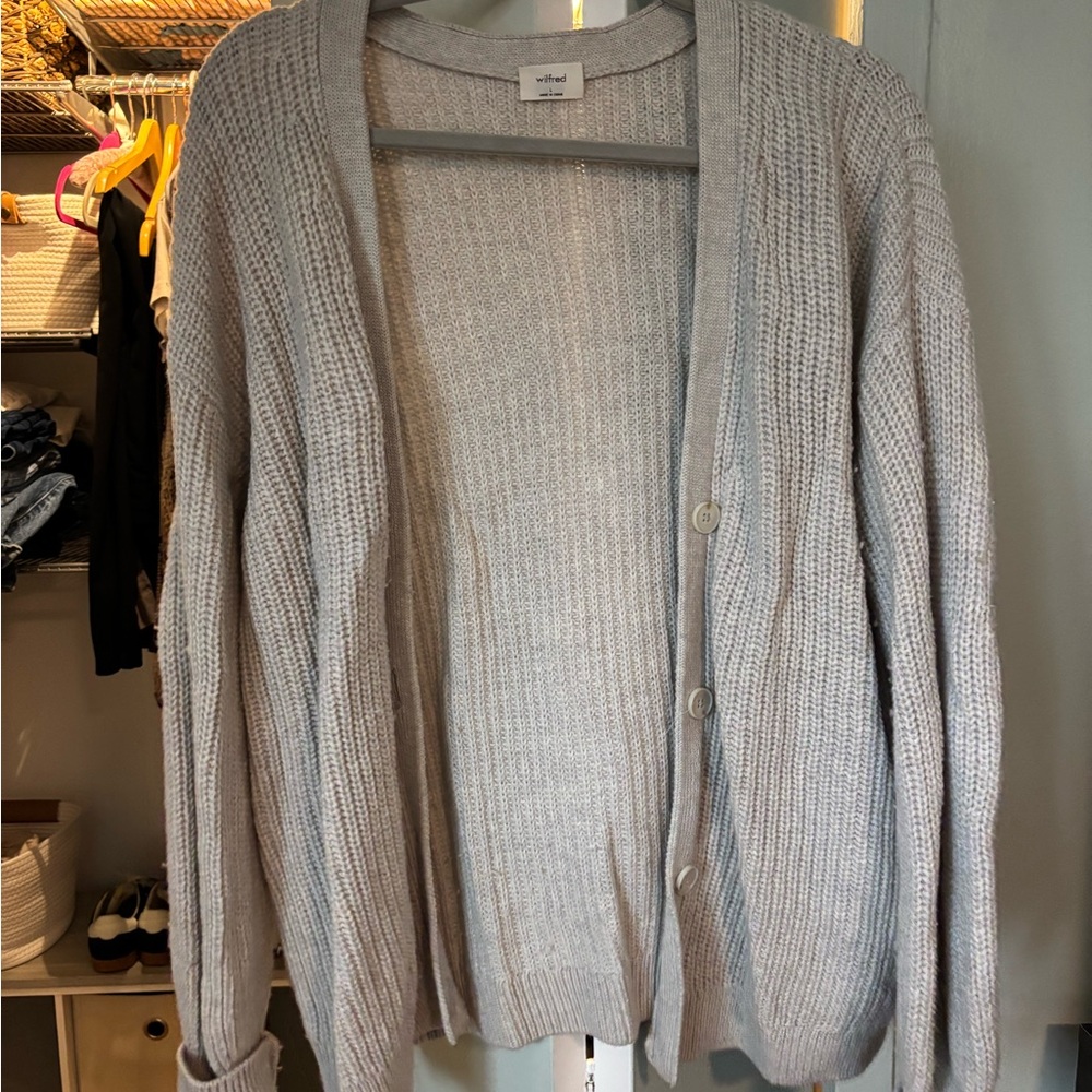 Aritzia Gray Women's Cardigan Sweater